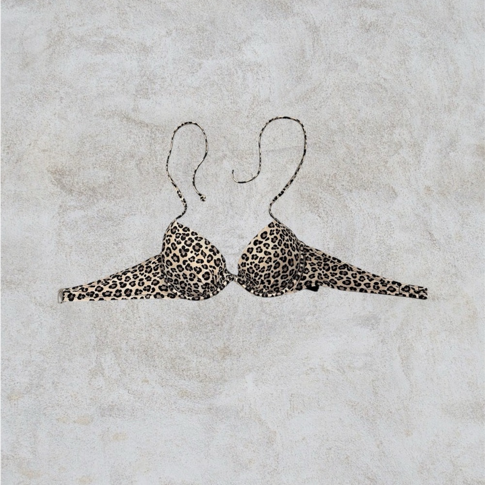 H&M Leopard Print Bikini Top
